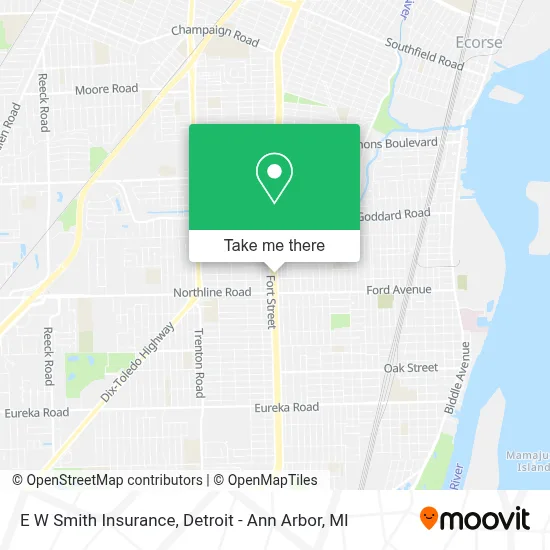 E W Smith Insurance map