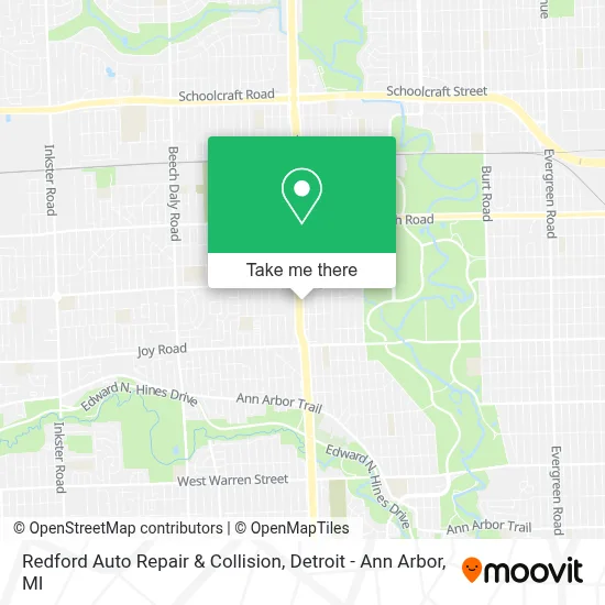 Redford Auto Repair & Collision map