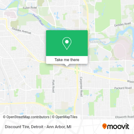 Discount Tire map