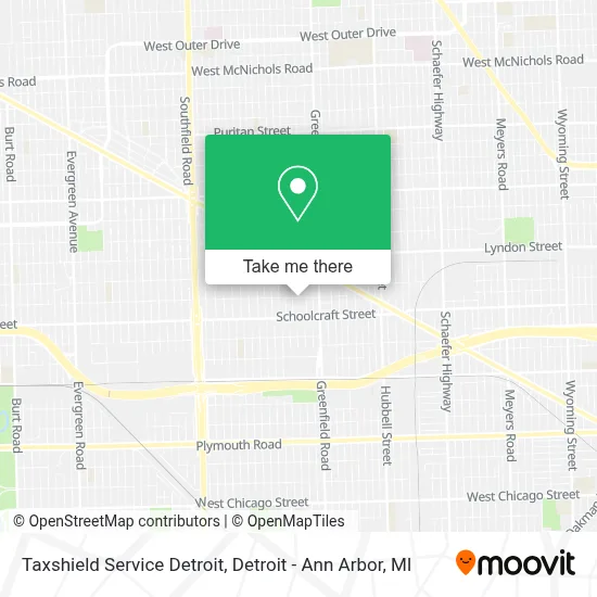 Taxshield Service Detroit map