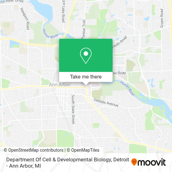 Department Of Cell & Developmental Biology map