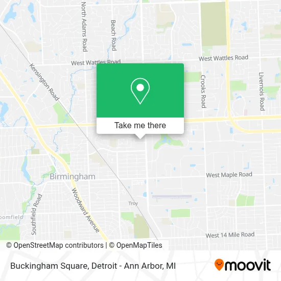 Buckingham Square map
