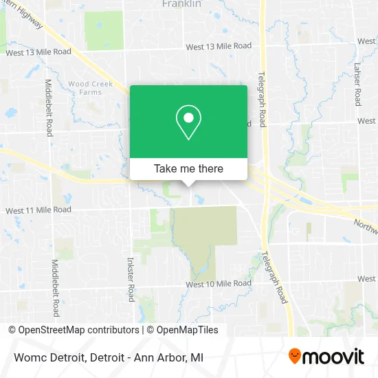 Womc Detroit map