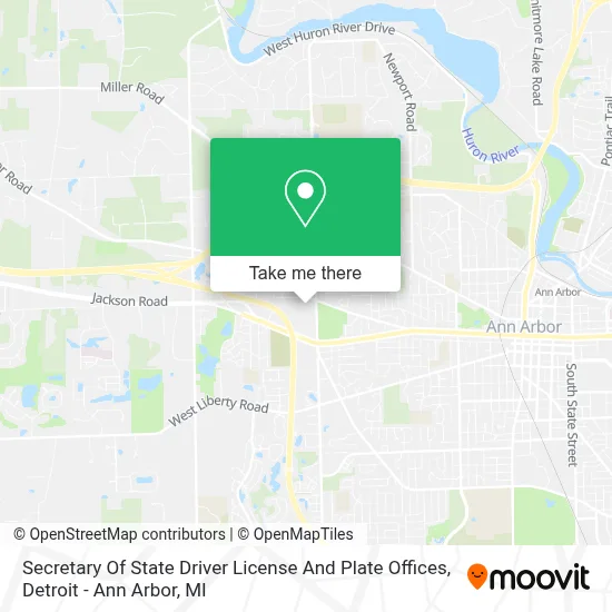 Secretary Of State Driver License And Plate Offices map