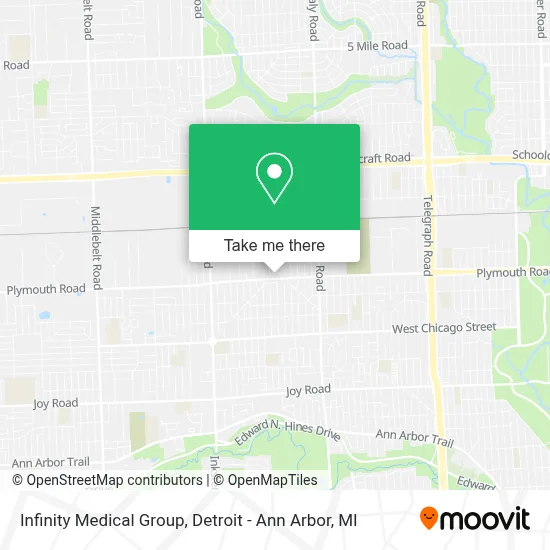 Infinity Medical Group map