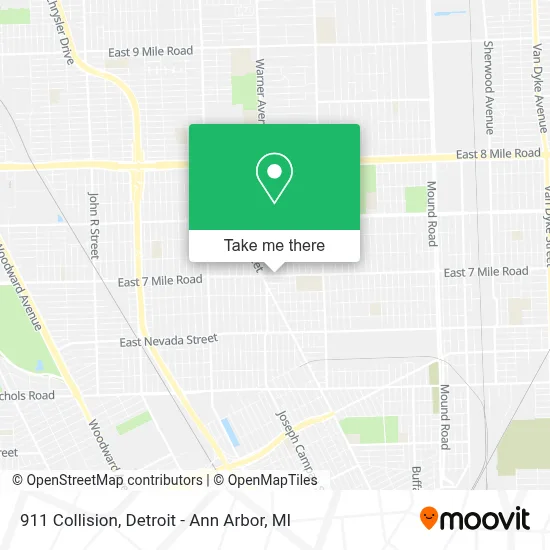 911 Collision map