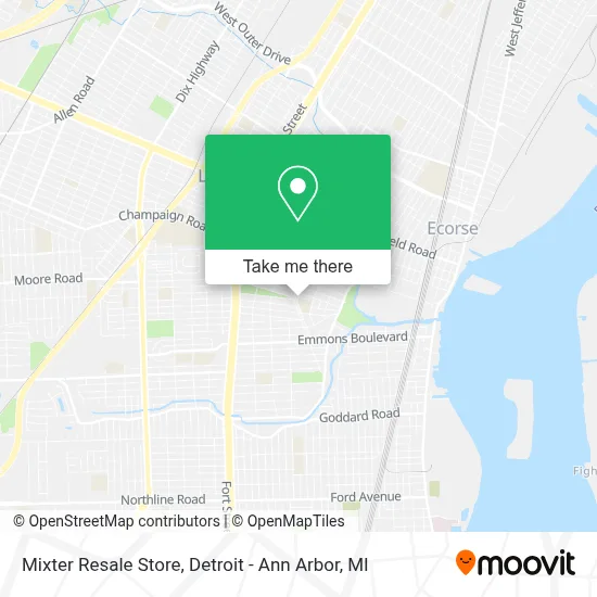 Mixter Resale Store map