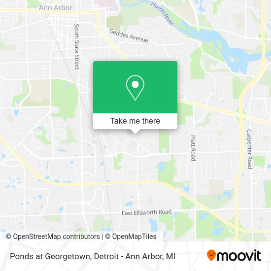 Ponds at Georgetown map