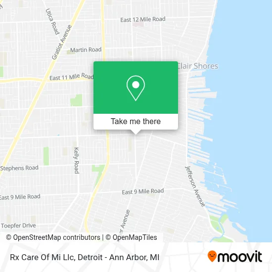 Rx Care Of Mi Llc map