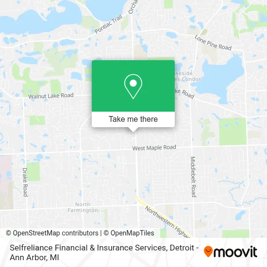 Selfreliance Financial & Insurance Services map