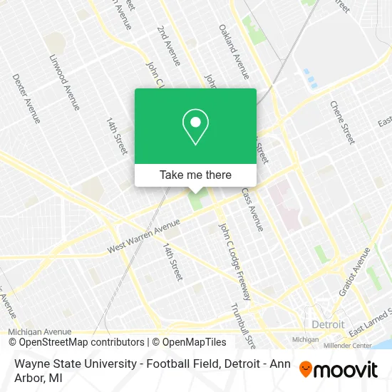 Wayne State University - Football Field map