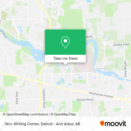 Wcc Writing Center map