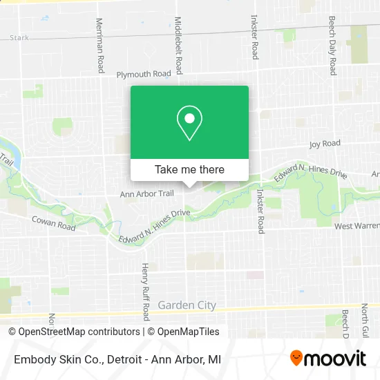 Embody Skin Co. map