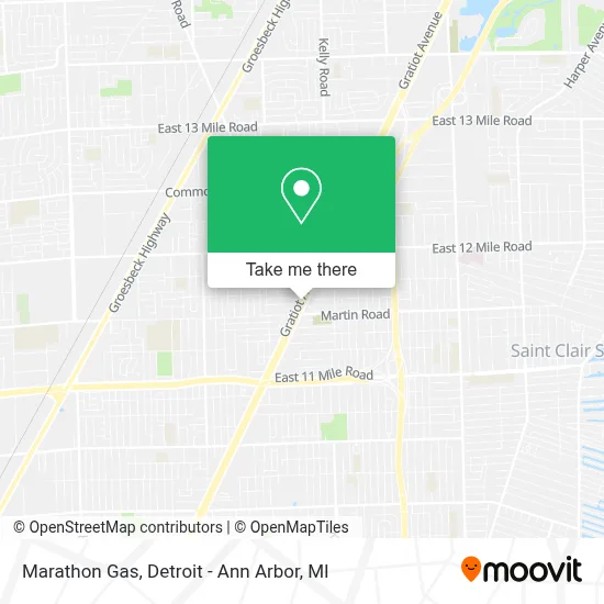 Marathon Gas map