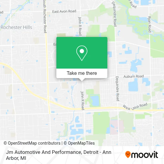 Jm Automotive And Performance map