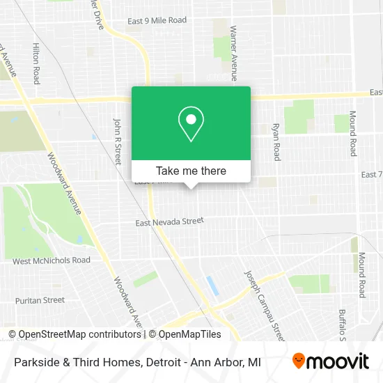 Parkside & Third Homes map