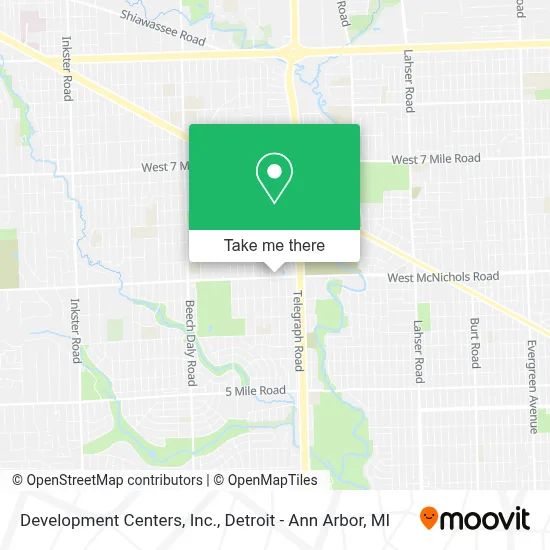 Development Centers, Inc. map