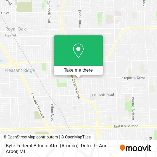 Byte Federal Bitcoin Atm (Amoco) map