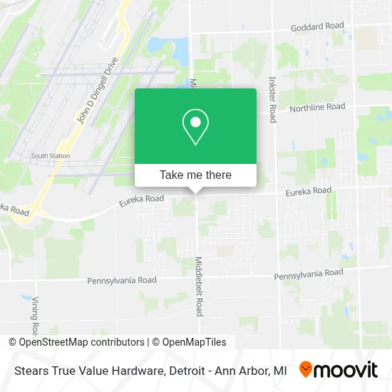 Stears True Value Hardware map