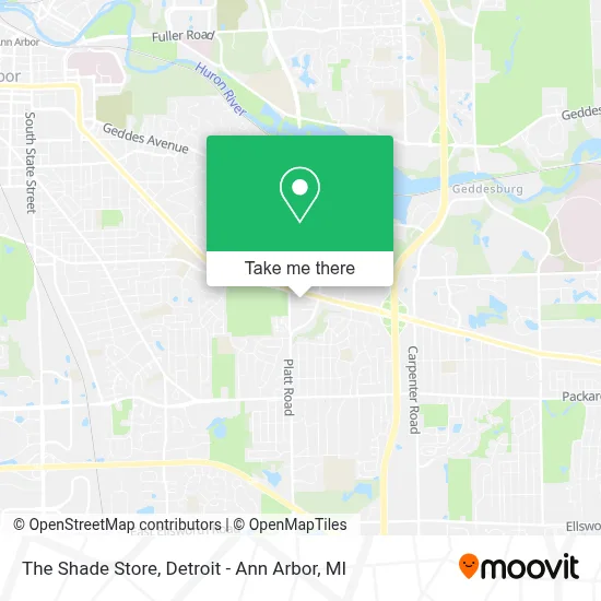 The Shade Store map