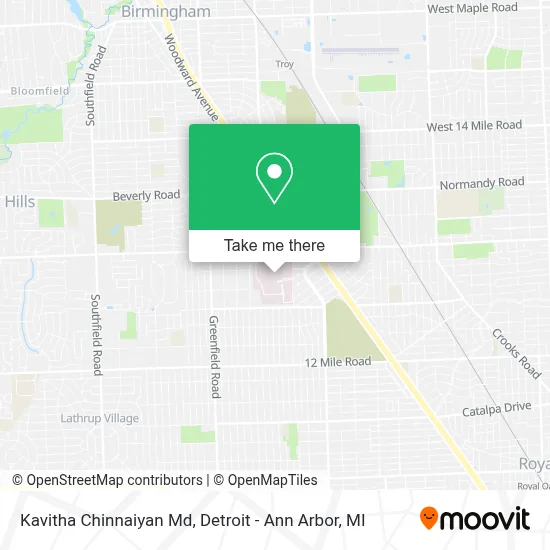 Kavitha Chinnaiyan Md map