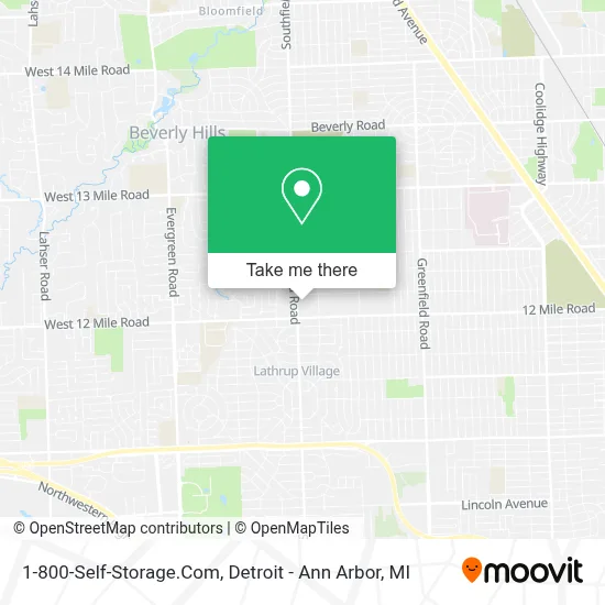 1-800-Self-Storage.Com map