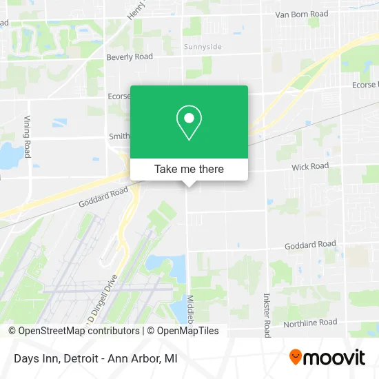Days Inn map