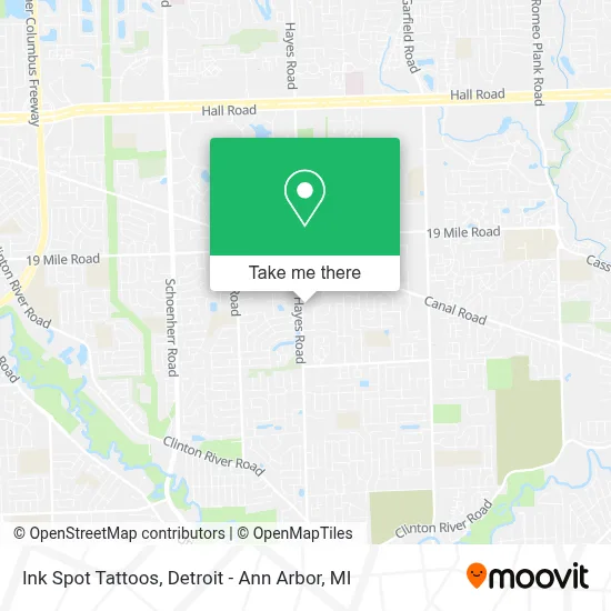 Ink Spot Tattoos map