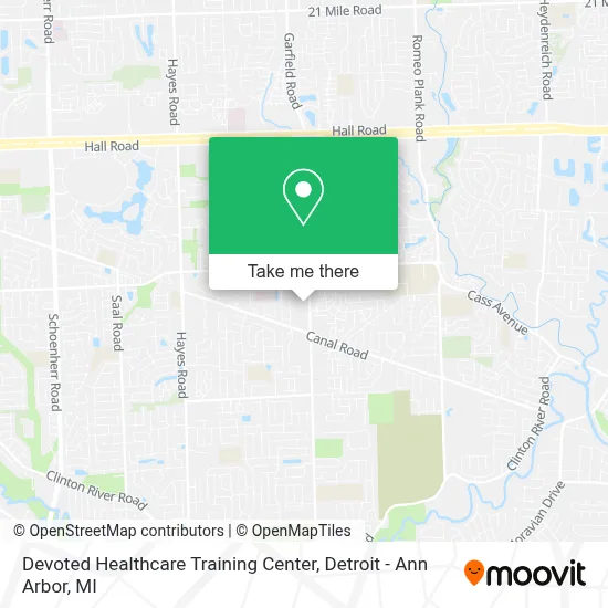 Devoted Healthcare Training Center map