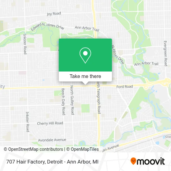 707 Hair Factory map