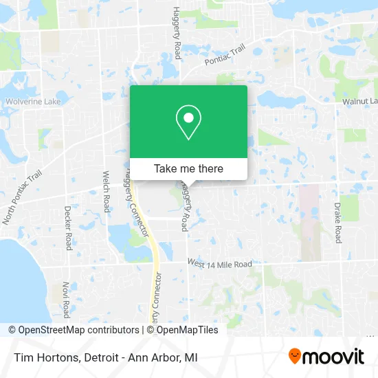 Tim Hortons map