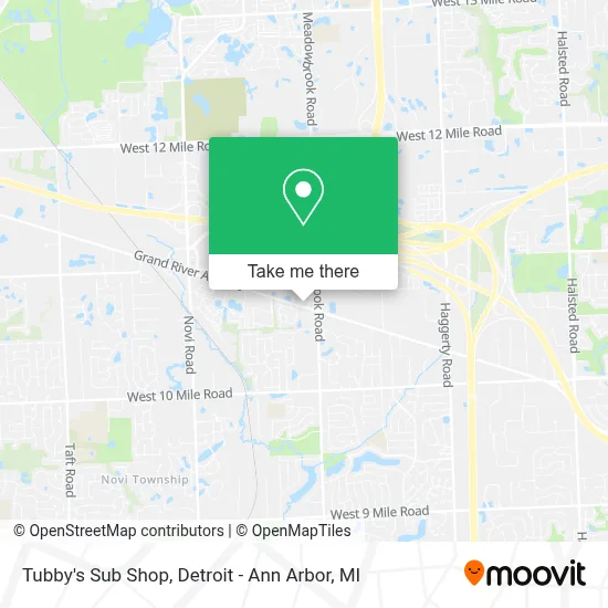 Tubby's Sub Shop map