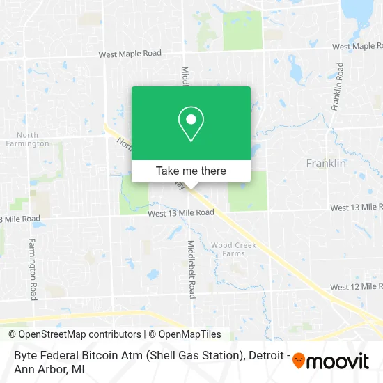 Byte Federal Bitcoin Atm (Shell Gas Station) map