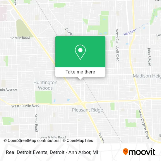 Real Detroit Events map