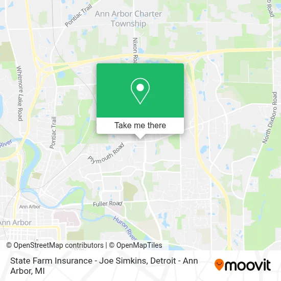 State Farm Insurance - Joe Simkins map