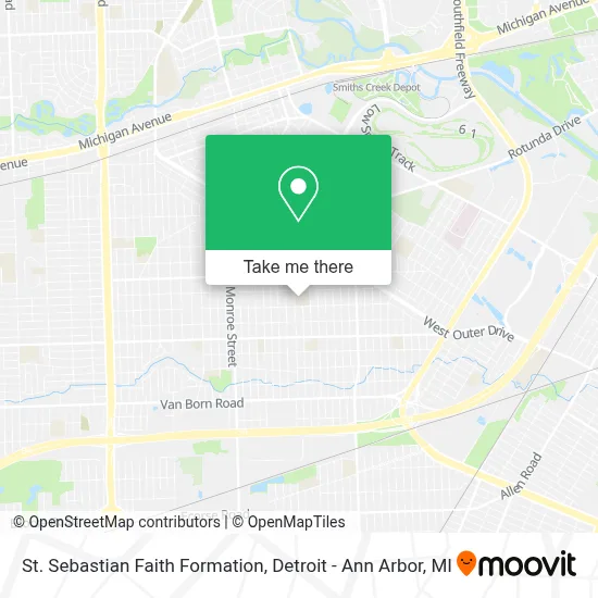 St. Sebastian Faith Formation map