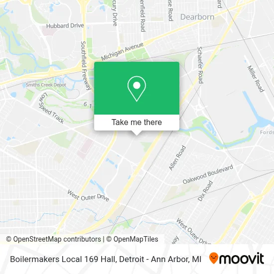 Boilermakers Local 169 Hall map