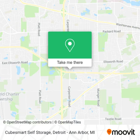 Cubesmart Self Storage map