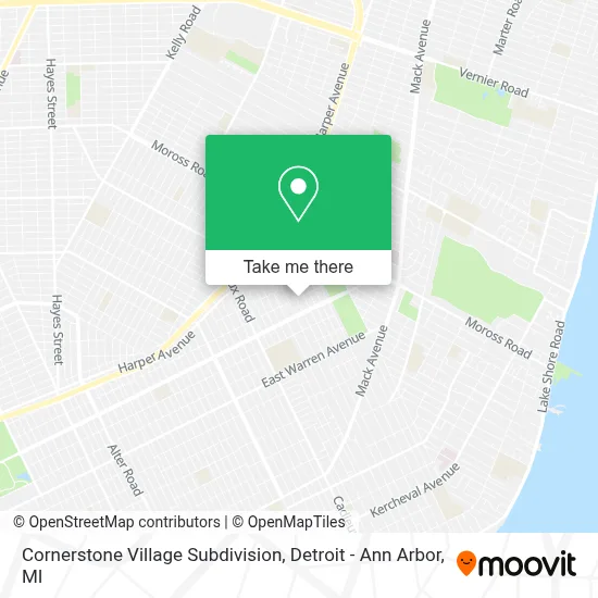 Cornerstone Village Subdivision map