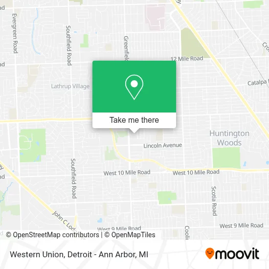 Western Union map