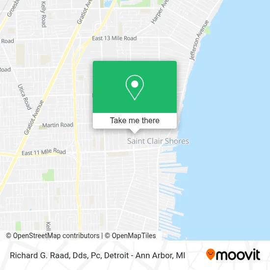 Richard G. Raad, Dds, Pc map
