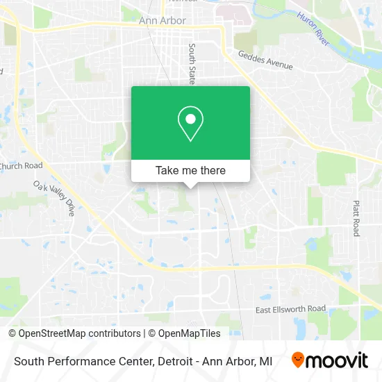 South Performance Center map