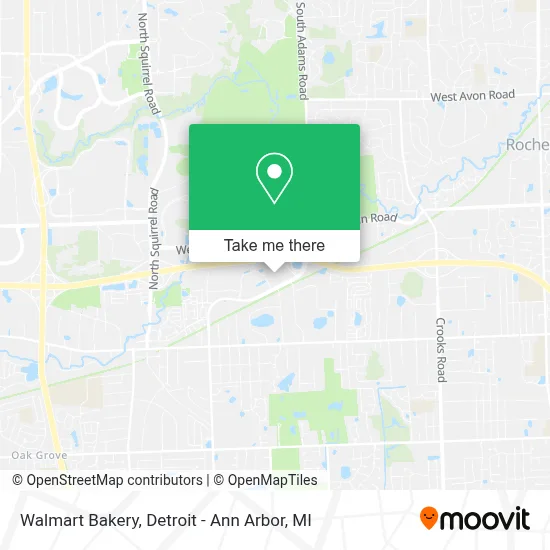 Walmart Bakery map