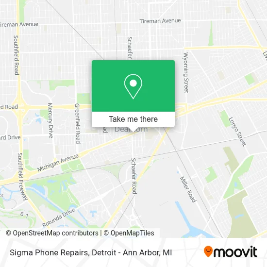 Sigma Phone Repairs map