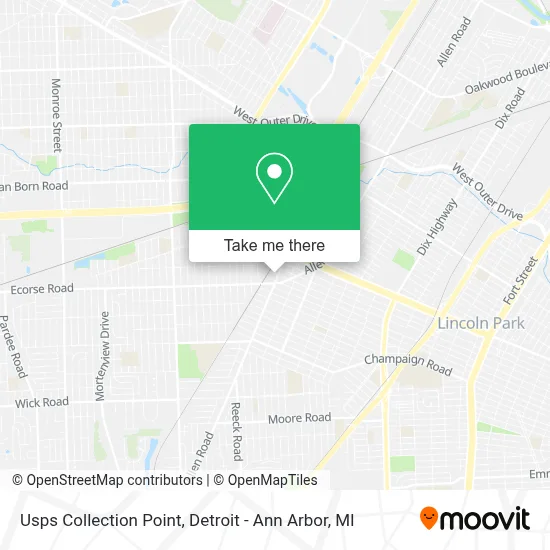 Usps Collection Point map