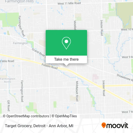 Target Grocery map