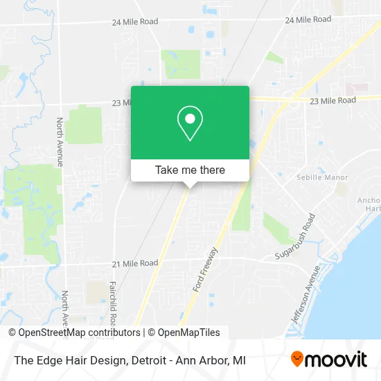 The Edge Hair Design map