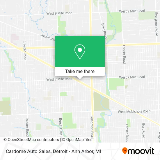 Cardome Auto Sales map