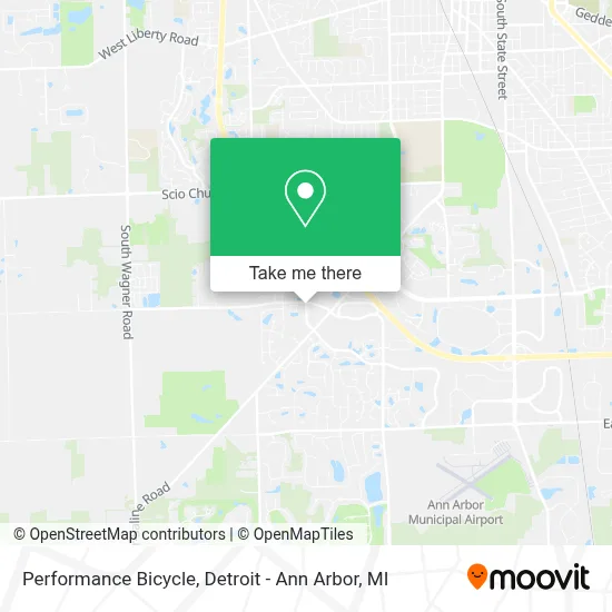 Performance Bicycle map