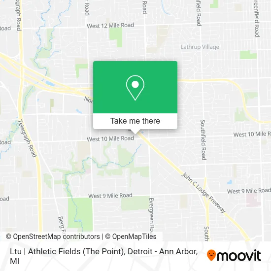 Ltu | Athletic Fields (The Point) map